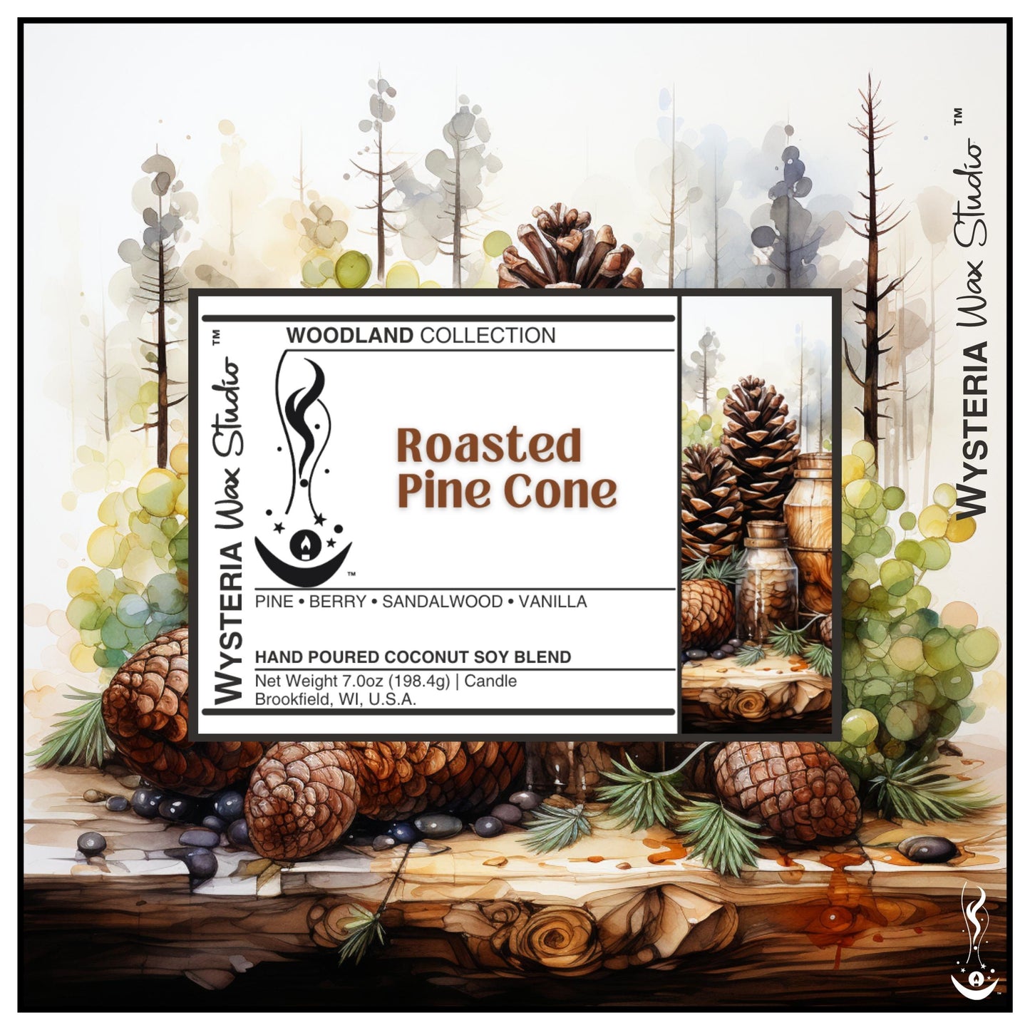 Roasted Pine Cone • 7oz Candle
