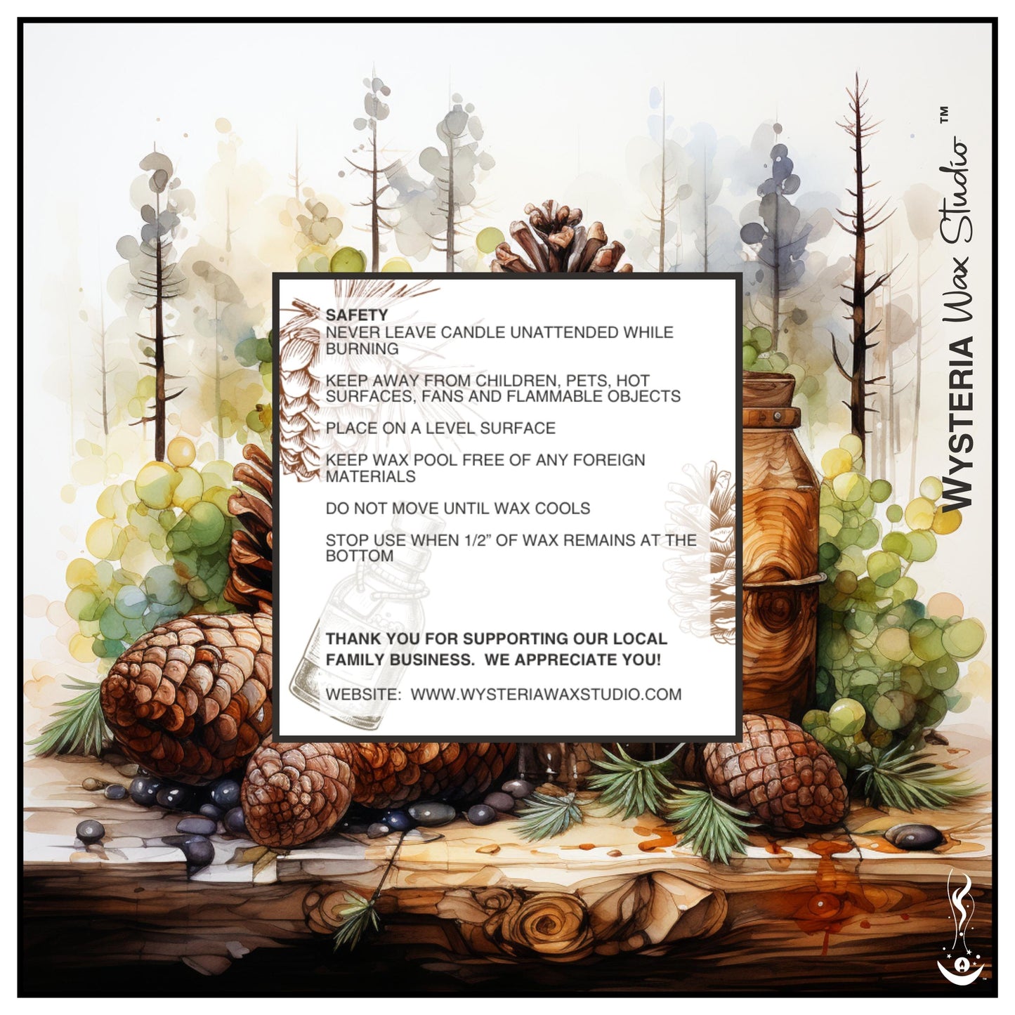 Roasted Pine Cone • 7oz Candle
