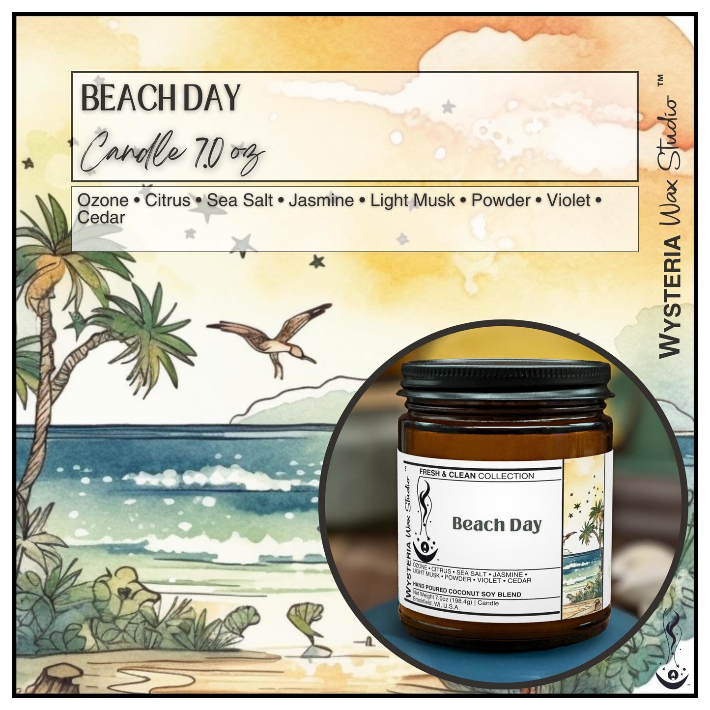 Beach Day • 7oz Candle