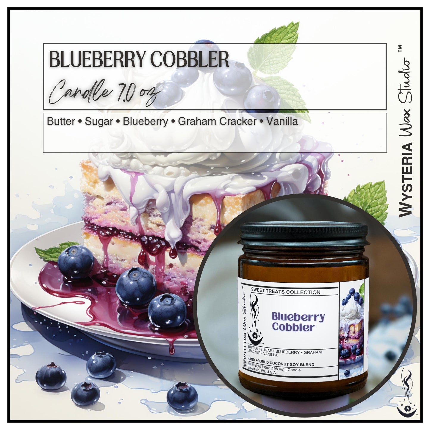 Blueberry Cobbler • 7oz Candle