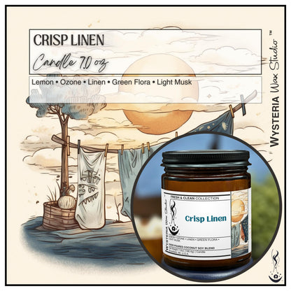 Crisp Linen • 7oz Candle