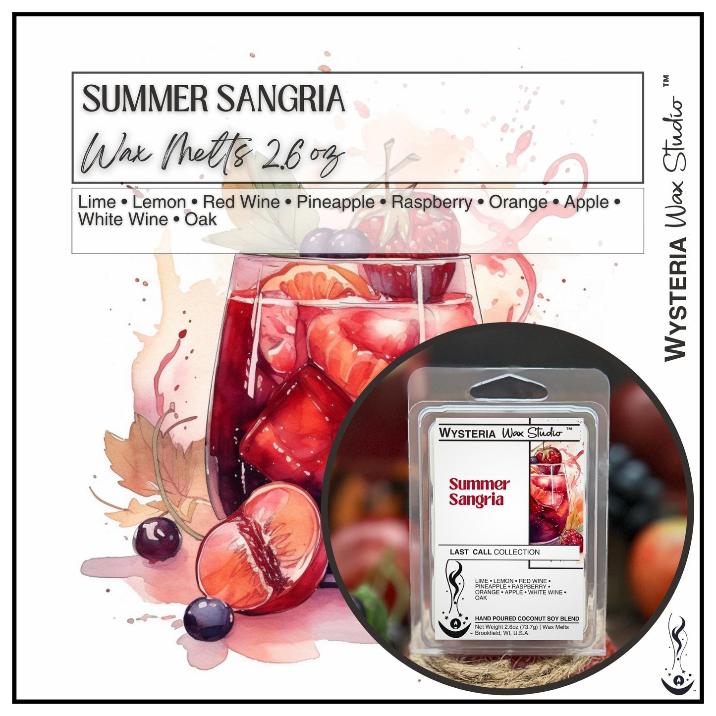 Summer Sangria • 2.6oz Melts