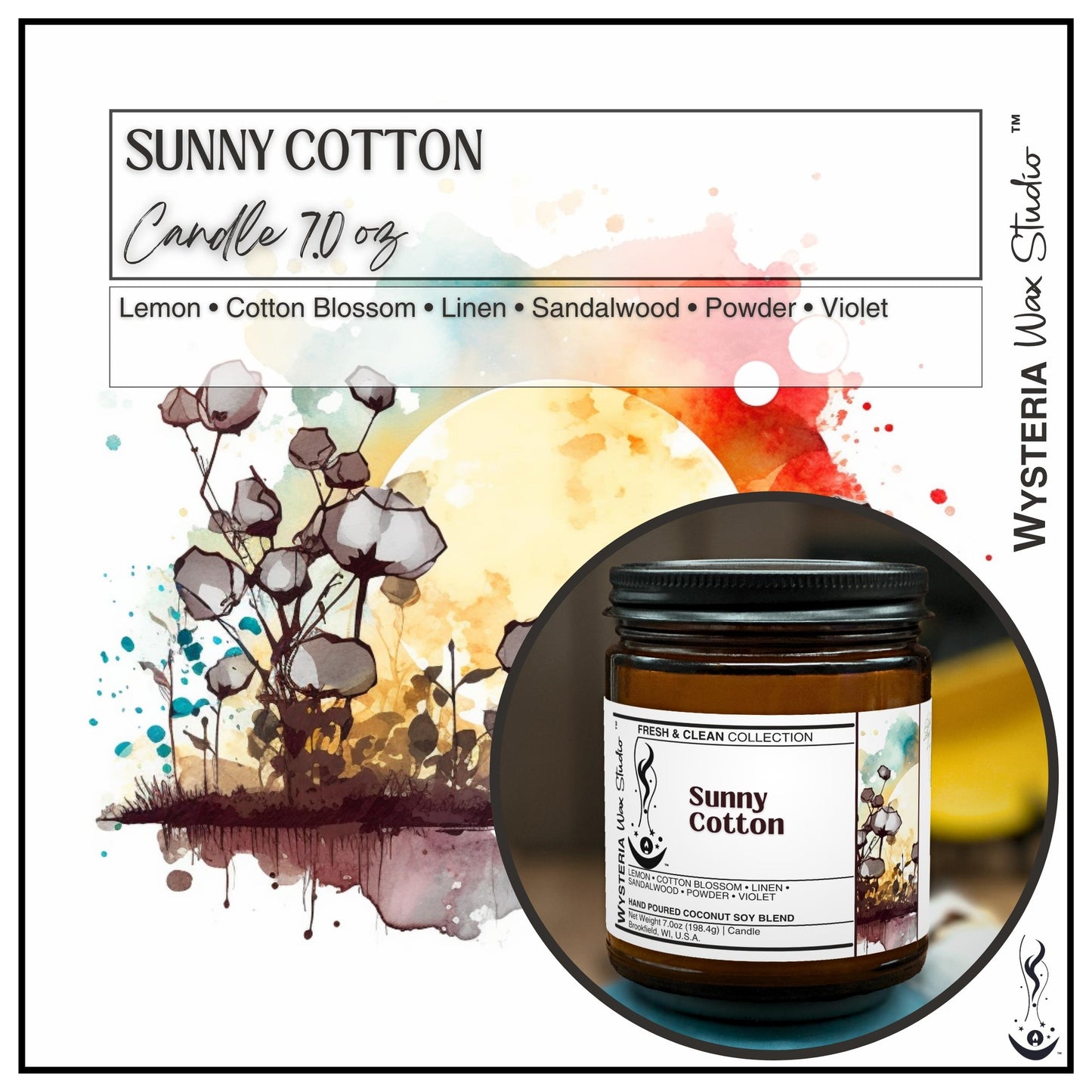 Sunny Cotton • 7oz Candle